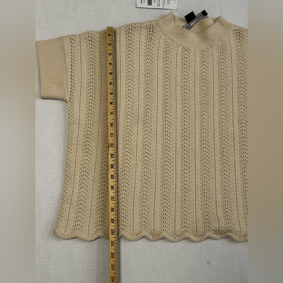 NWT! French Connection Winter White Iris Knit High neck Sweater Size Small - Picture 7 of 8